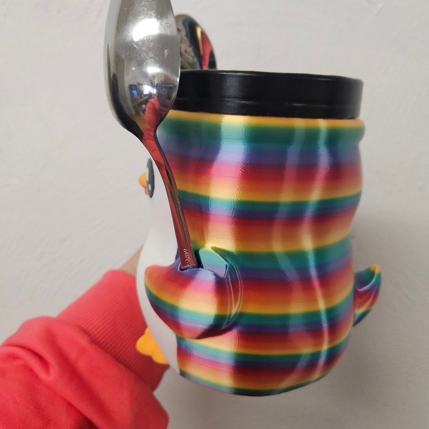 PEBBLE THE PENGUIN- 3D PRINTED ICE CREAM PINT HOLDER