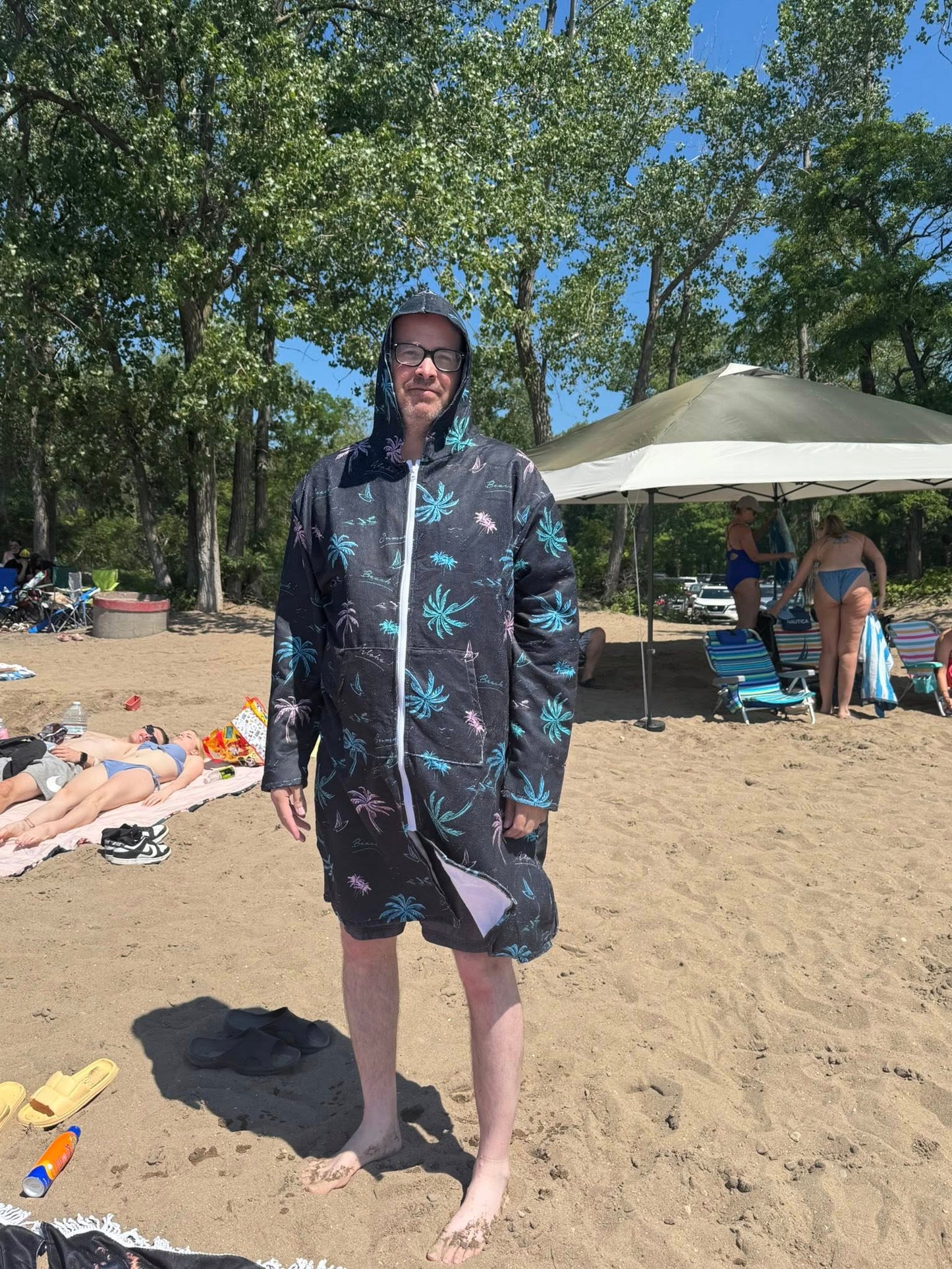 FLAMINGO- HOODED TOWEL