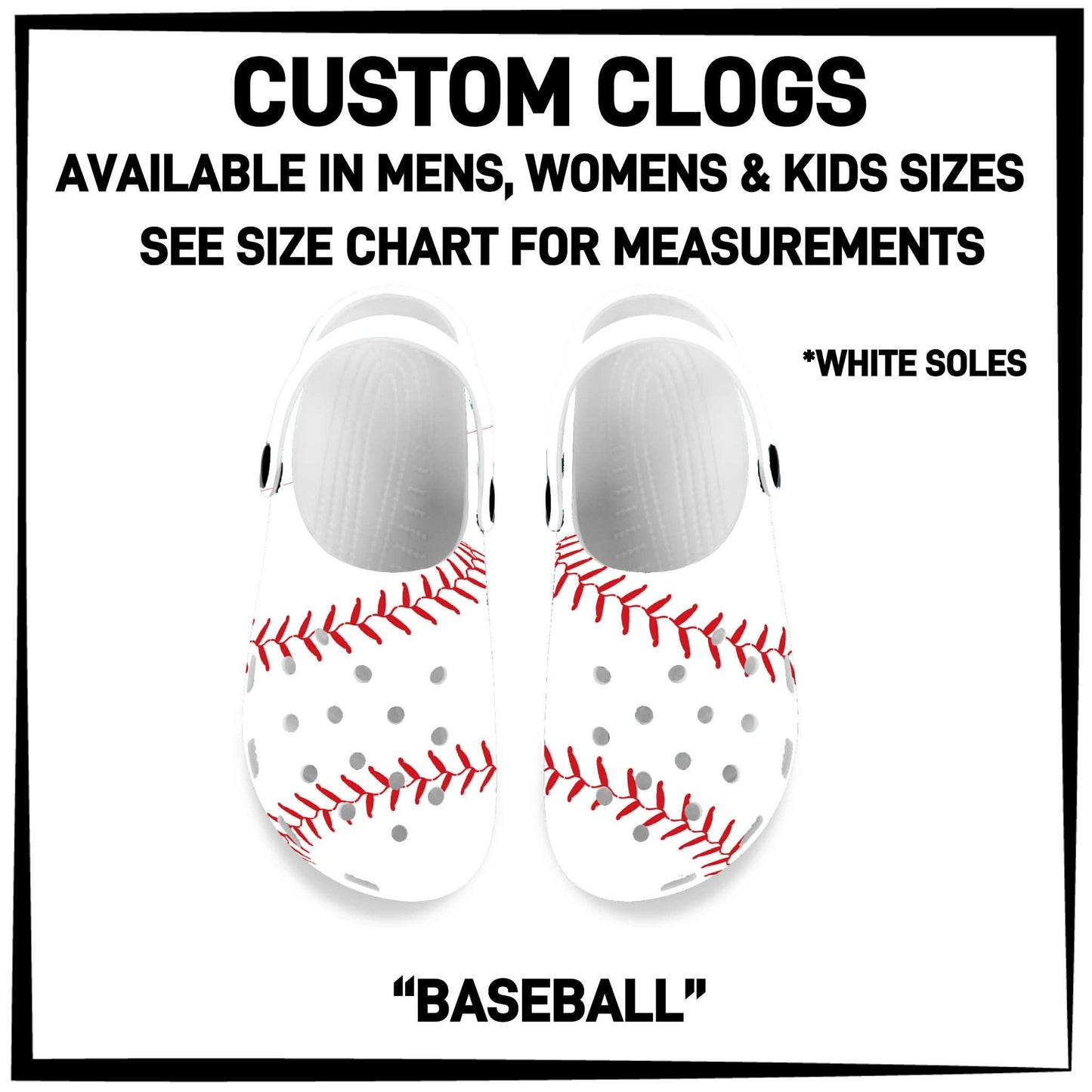 C8LG - Baseball Custom Clogs - Preorder Closing 6/10 ETA: Mid-Aug