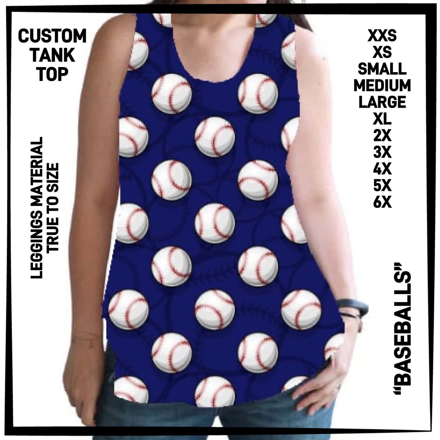 CTT1 - Baseballs Tank Top - Preorder Closing 6/23 ETA: Late Aug