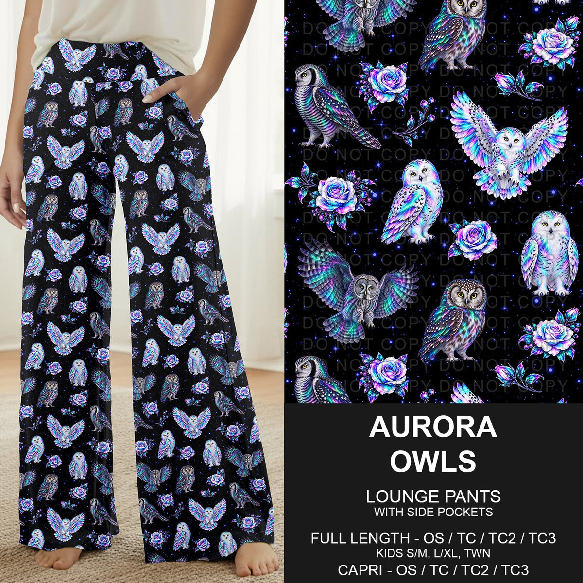 B320 - Preorder Aurora Owls Lounge Pants (Closes 11/08. ETA: mid Jan.)