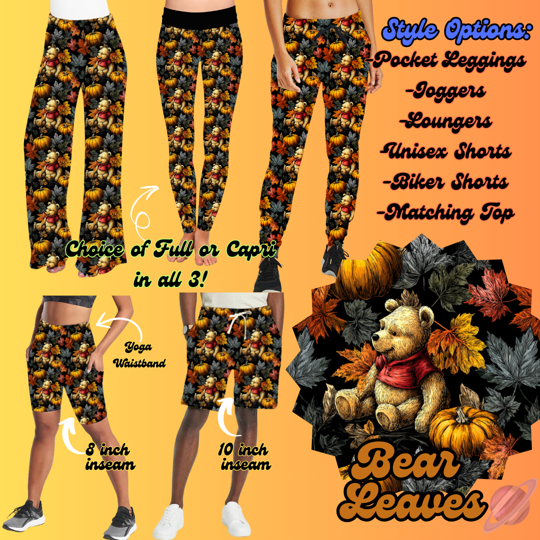 BEAR LEAVES-BOTTOMS PREORDER-SOFT CLOSE 8/7-HARD CLOSE 8/9