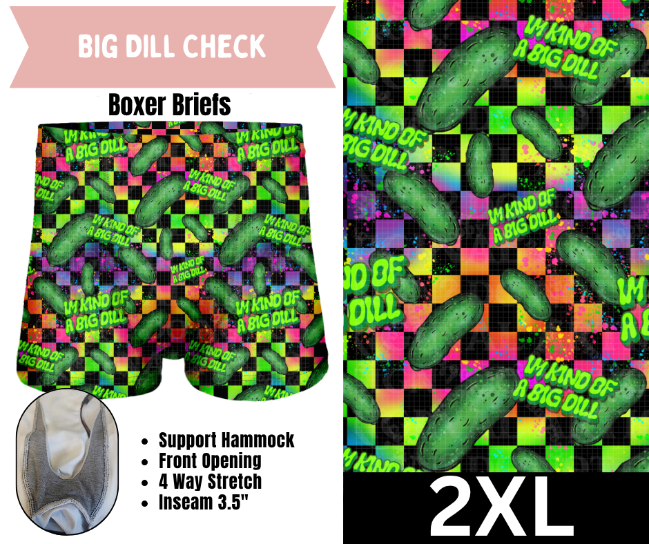 Big Dill Check Boxer Briefs