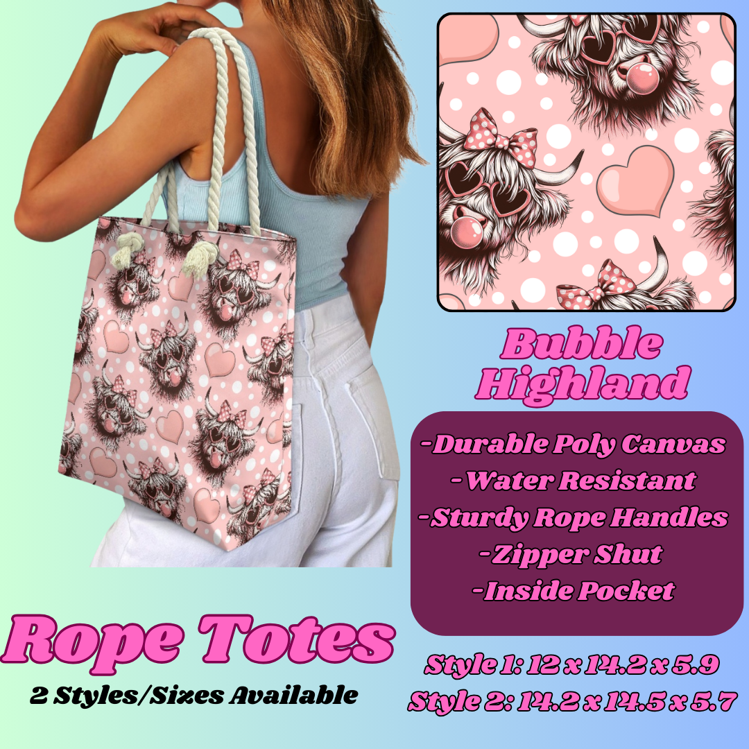 BUBBLE HIGHLAND-ROPE TOTE PREORDER CLOSING 5/6