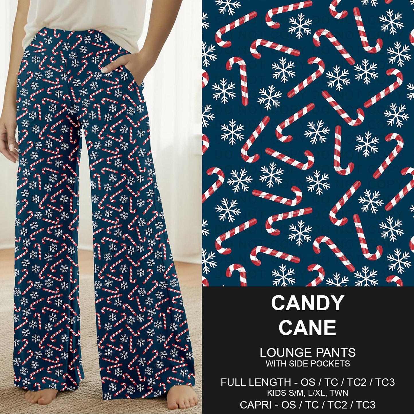 B312 - Preorder Candy Cane Lounge Pants (Closes 9/13. ETA: mid Nov.)