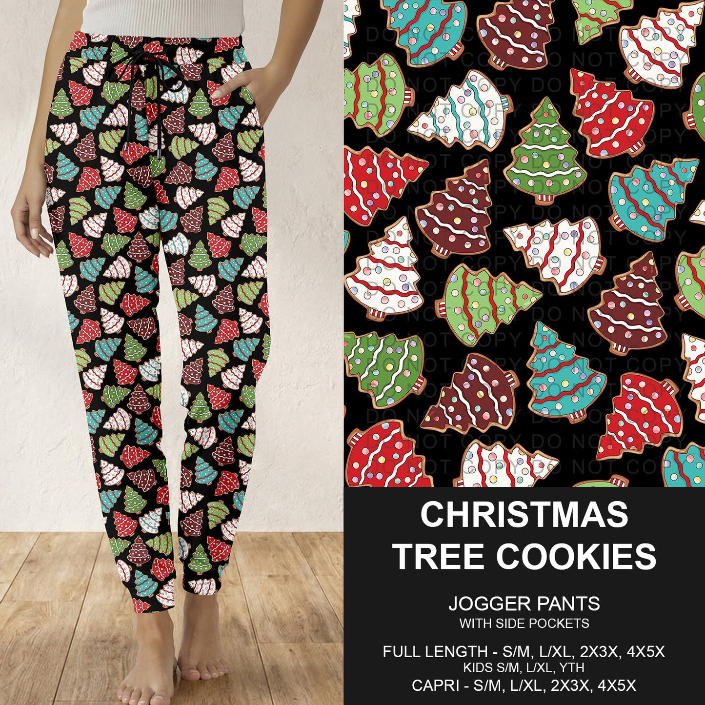 B312 - Preorder Christmas Tree Cookies Joggers (Closes 9/13. ETA: mid Nov.)