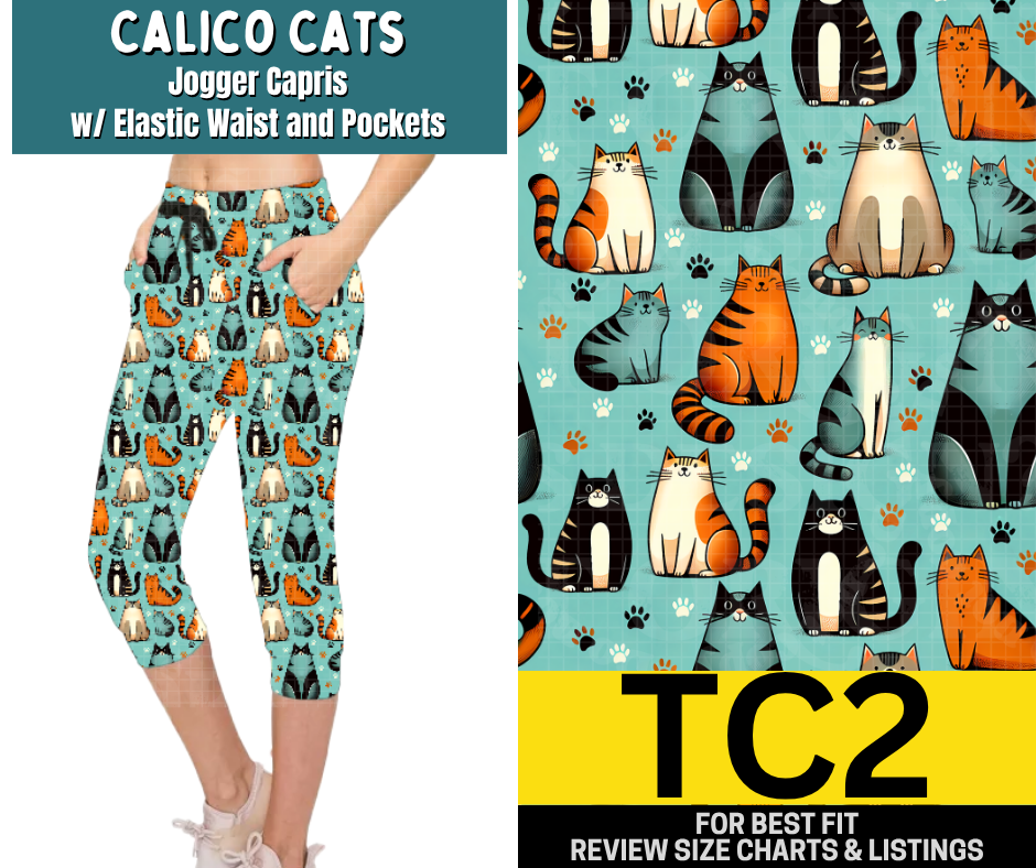 Calico Cats Jogger Capri