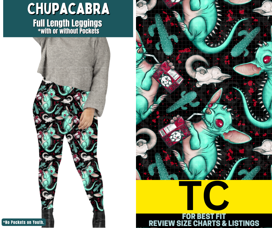 Chupacabra Full Length Leggings w/ Pockets