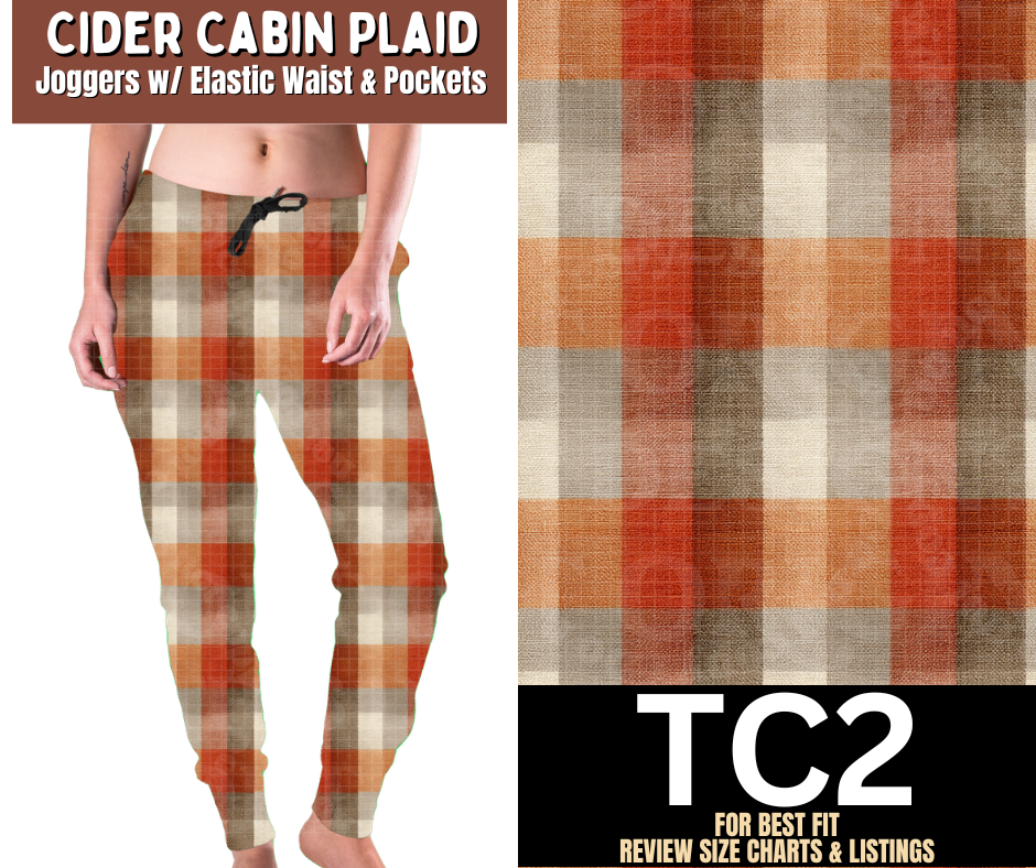 Cider Cabin Plaid Joggers