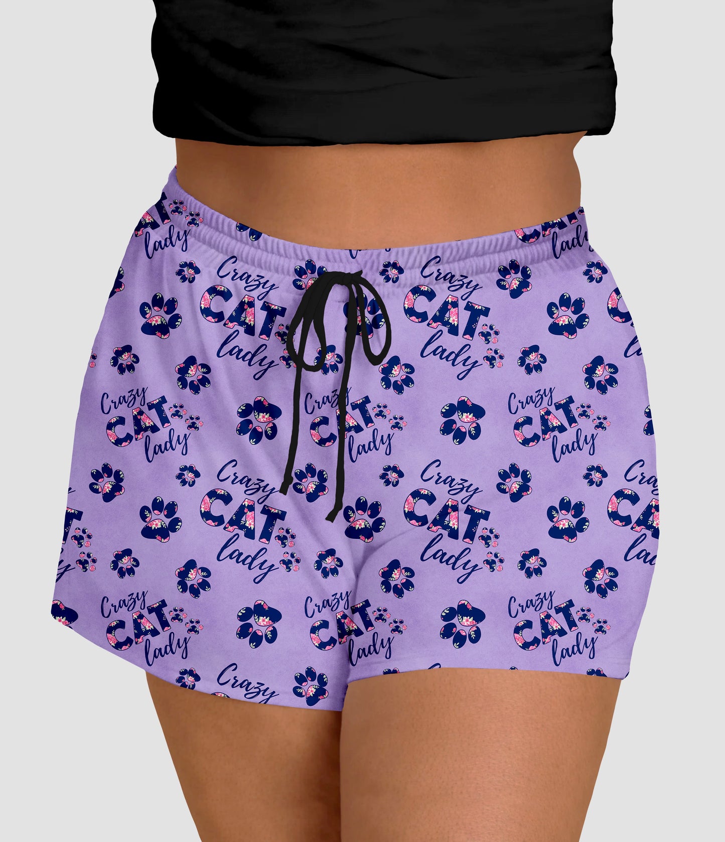 RTS - Crazy Cat Lady Jogger Shorts