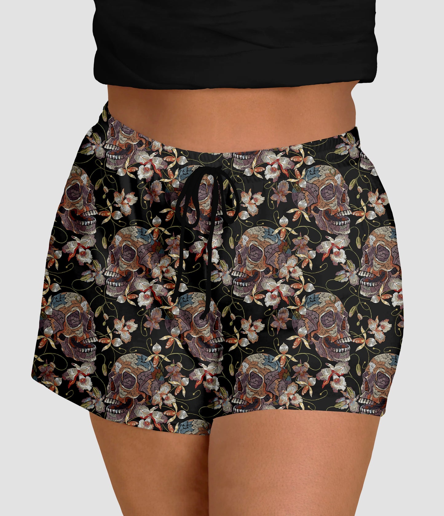 RTS - Deadly Bloom Jogger Shorts with Pockets