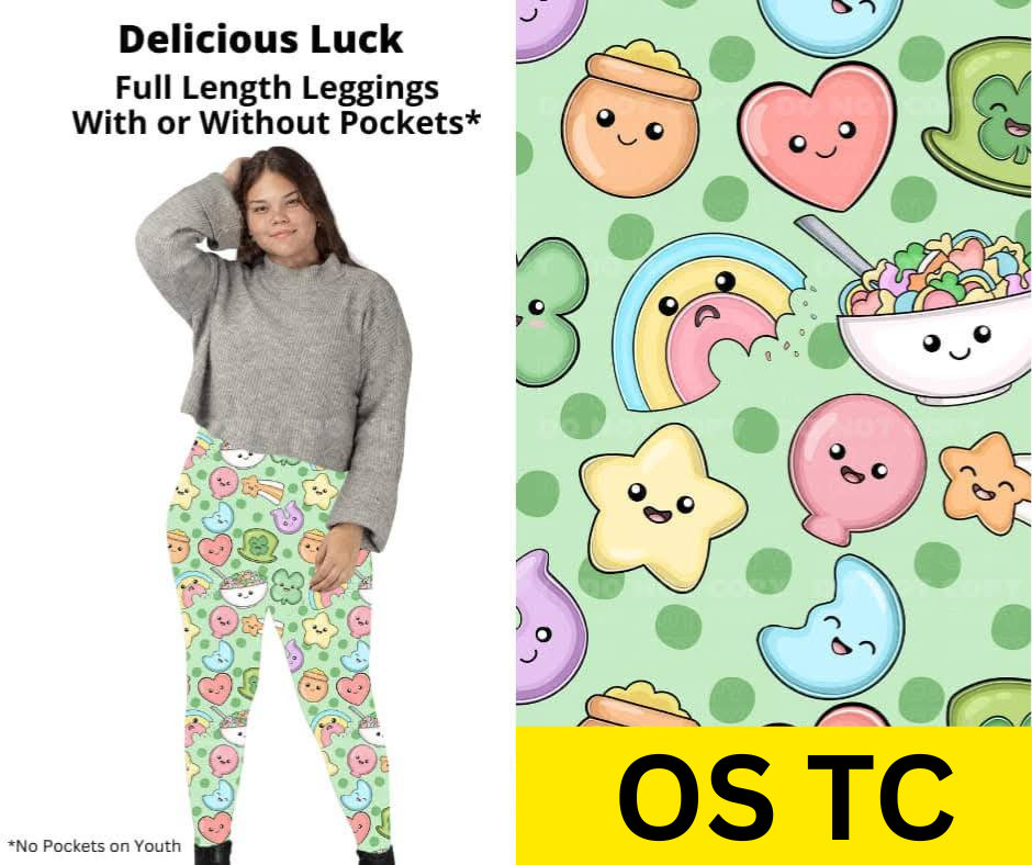 Delicious Luck Full Length Leggings w/ Pockets