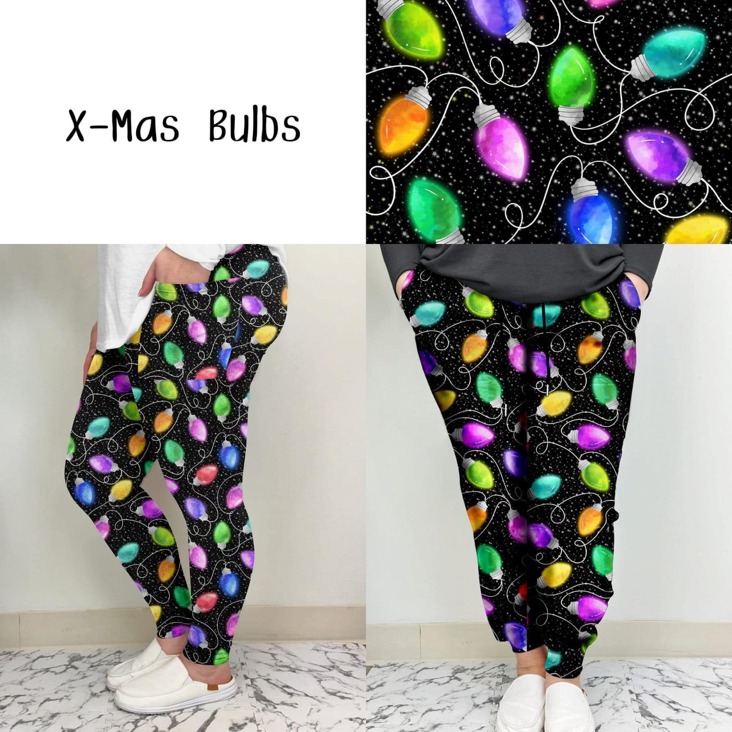 X-mas Lights Full Length Leggings With Pockets