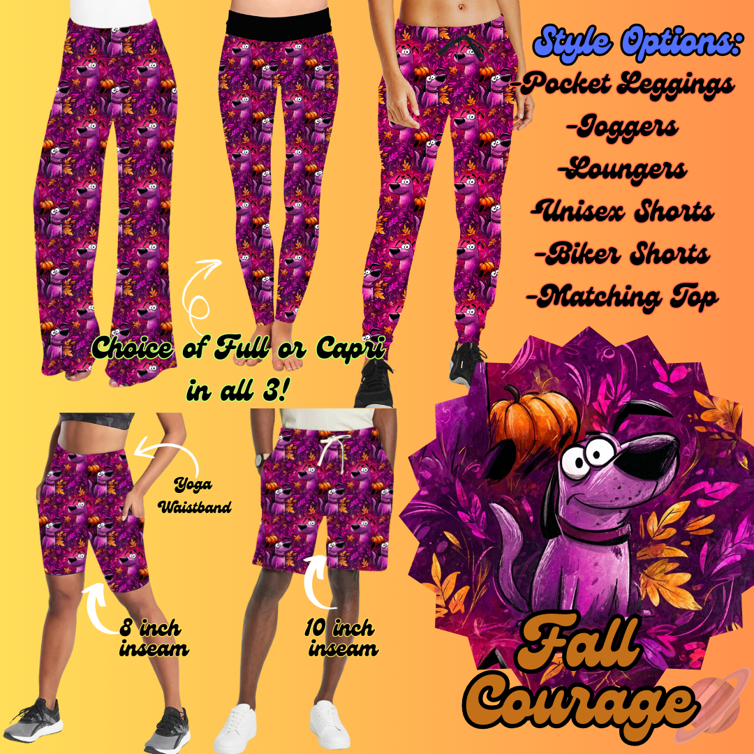 FALL COURAGE-BOTTOMS PREORDER-SOFT CLOSE 8/7-HARD CLOSE 8/9
