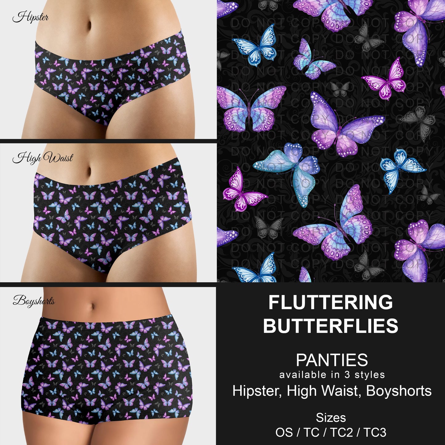 B306 - Preorder Fluttering Butterflies Panties (Closes 8/07. ETA mid October)