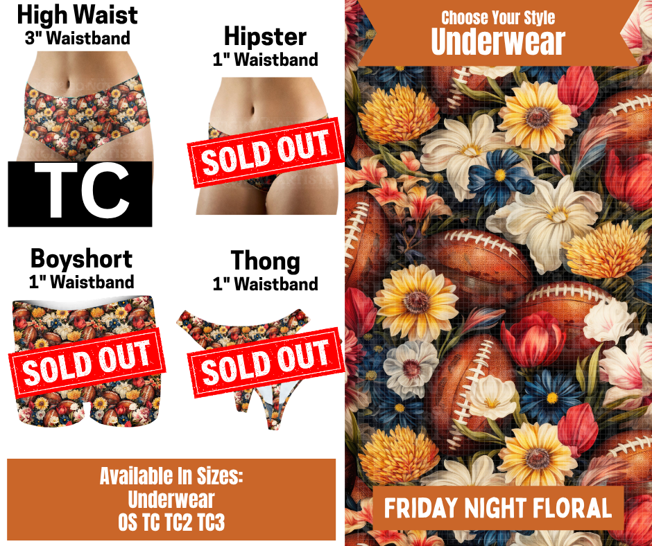 Friday Night Football High Waist Underwear