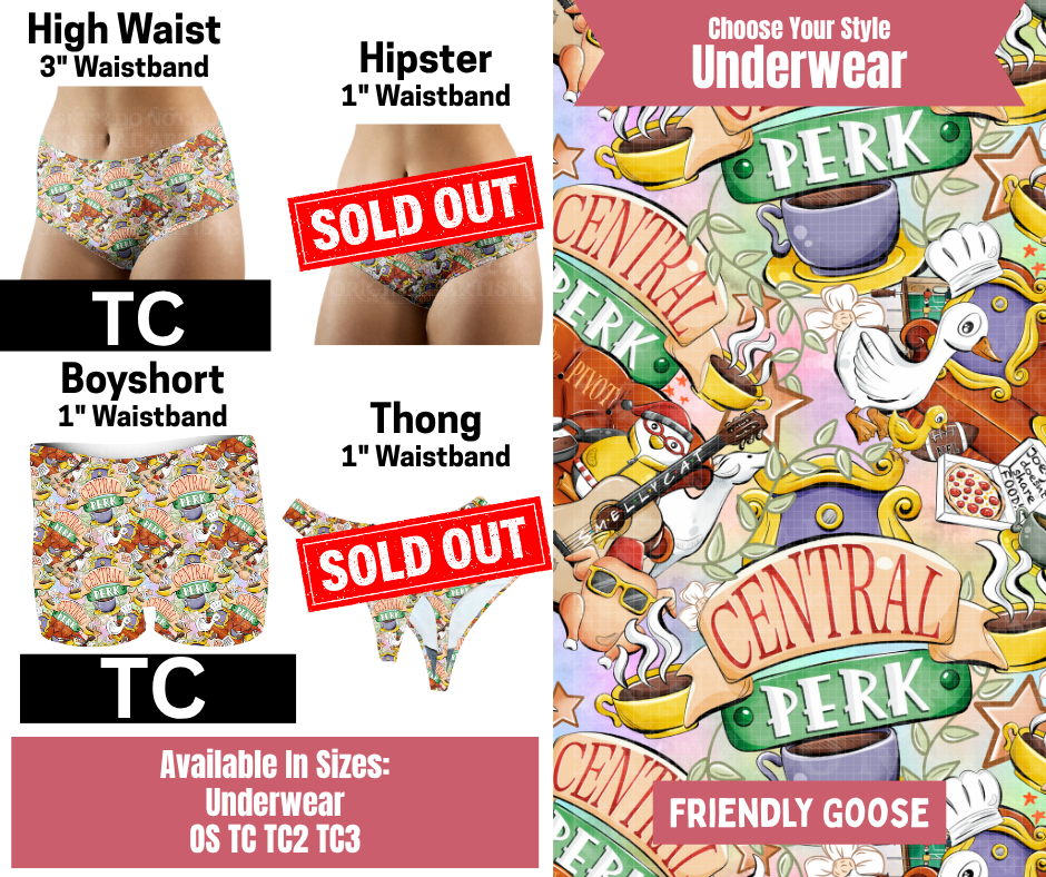 Friendly Goose High Waist, Boyshort Underwear