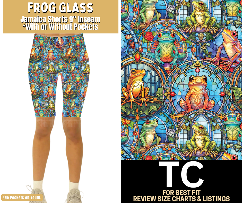 Frog Glass Jamaica Shorts w/ Pockets