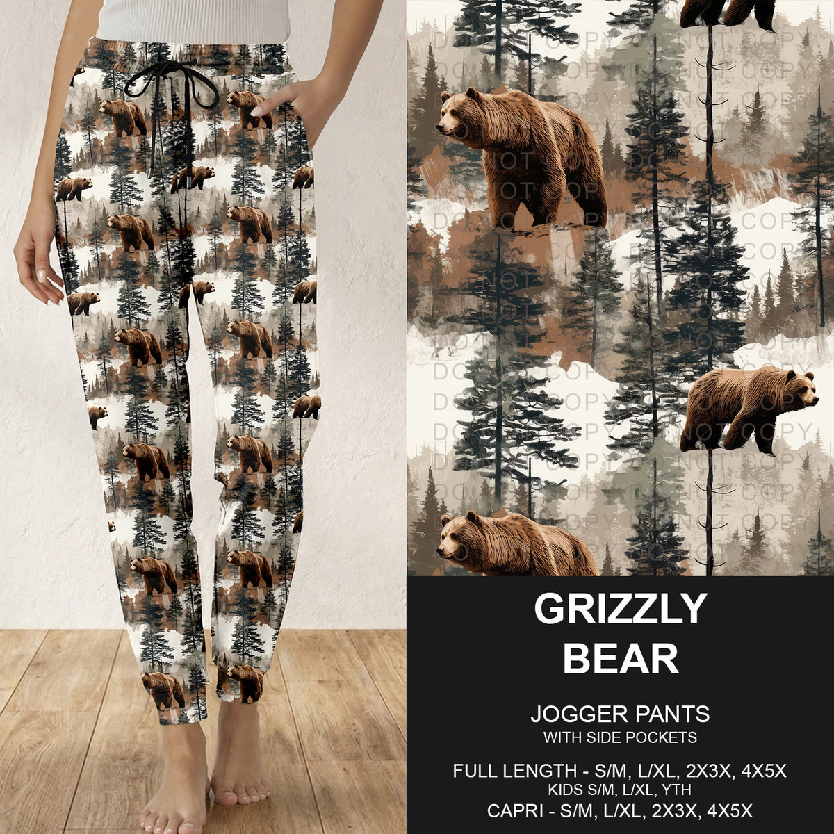 B314 - Preorder Grizzly Bear Joggers (Closes 9/27. ETA: late Nov.)