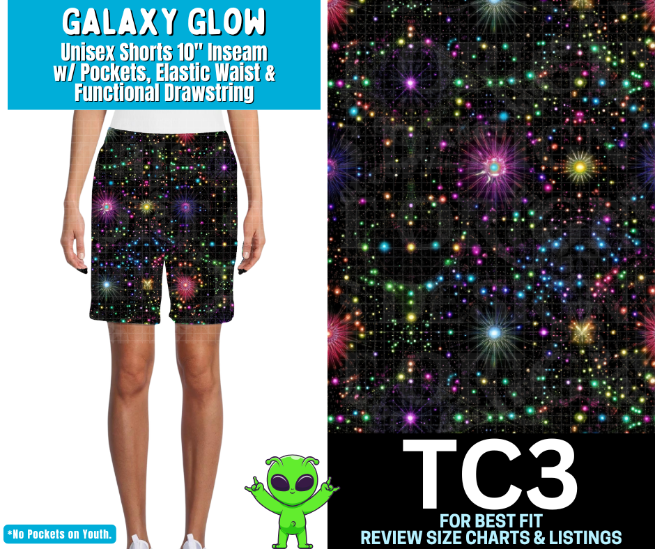 Galaxy Glow Unisex Shorts