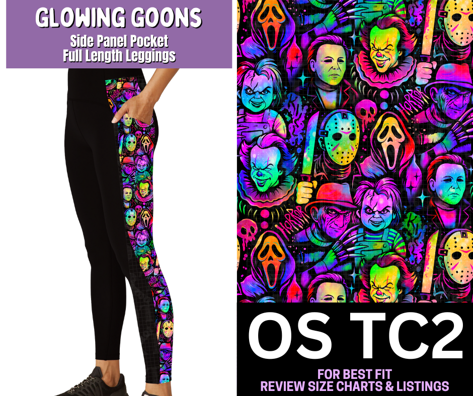 Glowing Goons Side Panel Pocket Full Length Leggings