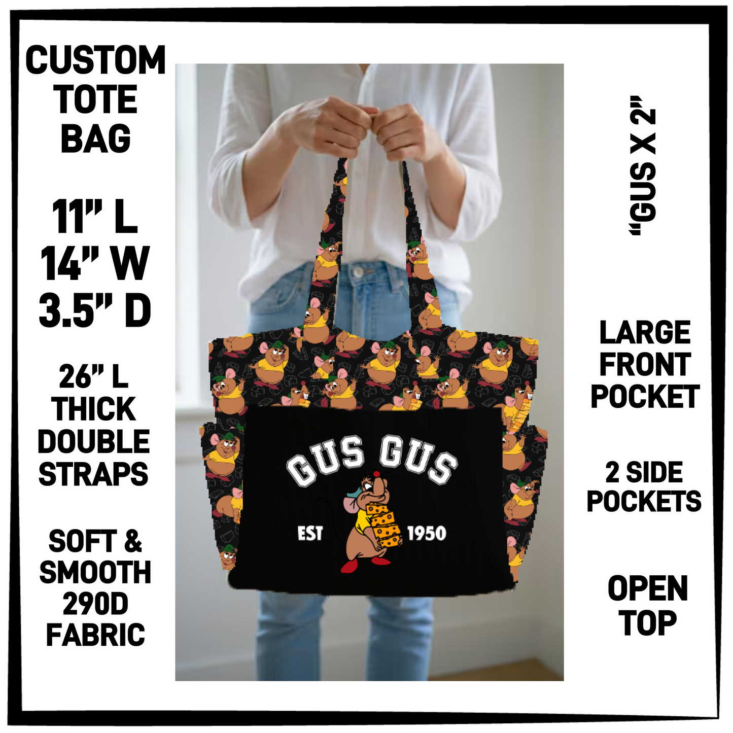 N2TB - Gus X2 Custom Tote Bag - Preorder Closing 7/22 ETA: Late Sept