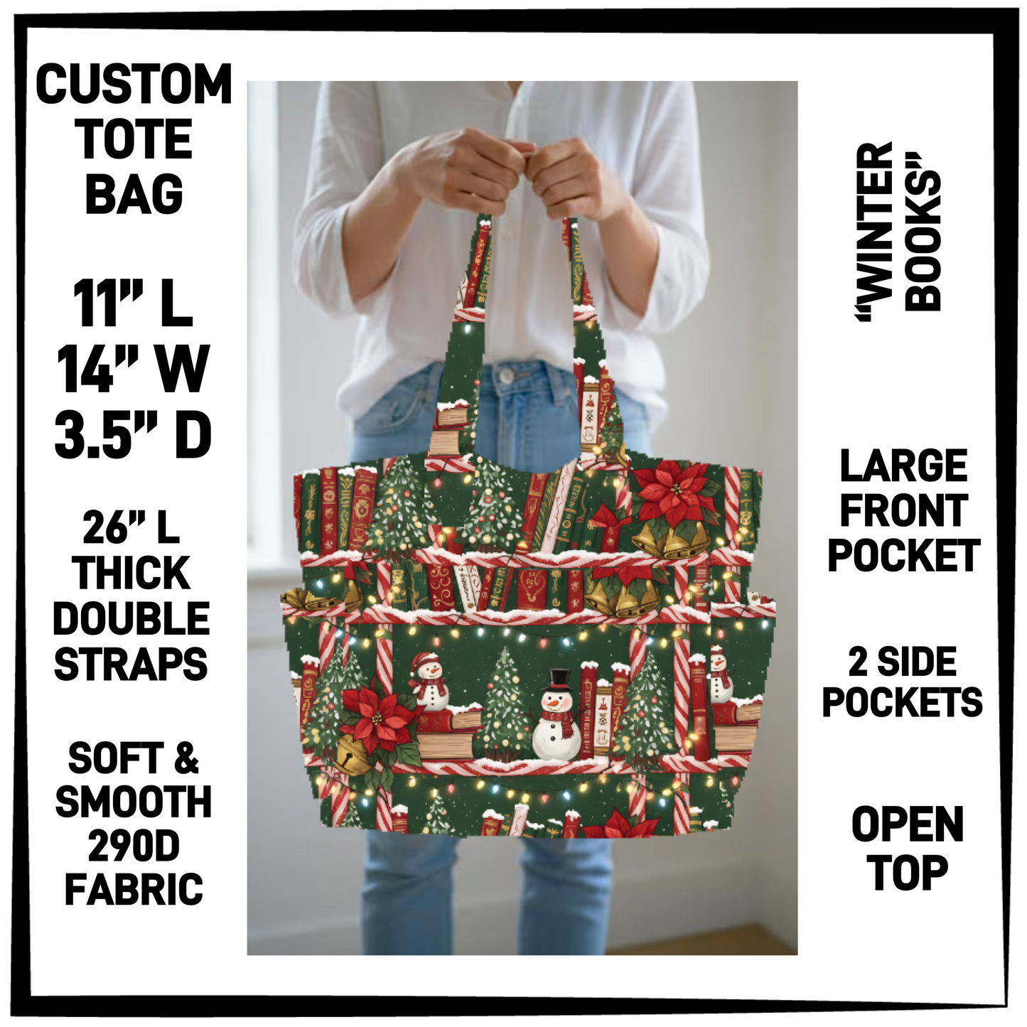 N2TB - Winter Books Custom Tote Bag - Preorder Closing 7/22 ETA: Late Sept