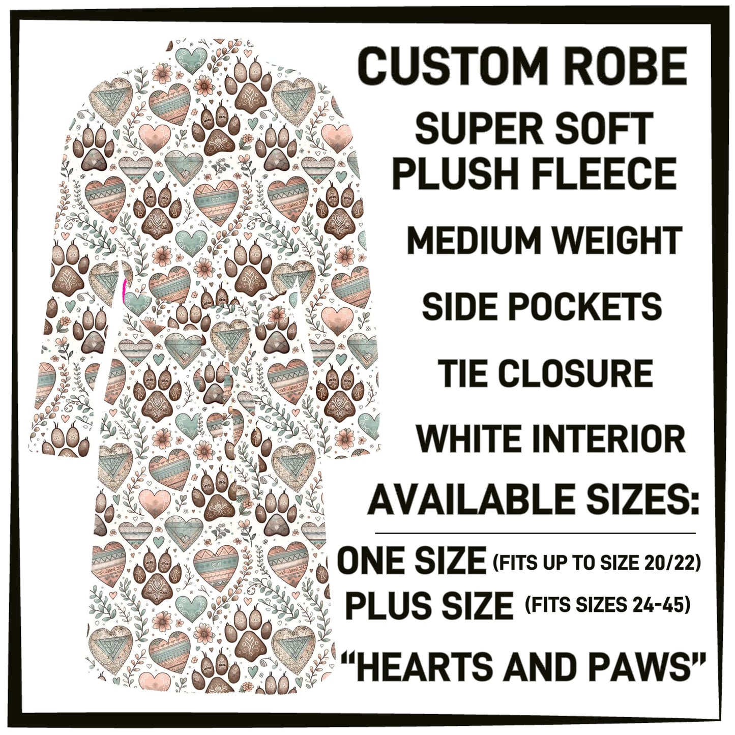 RTS - Hearts and Paws Robe