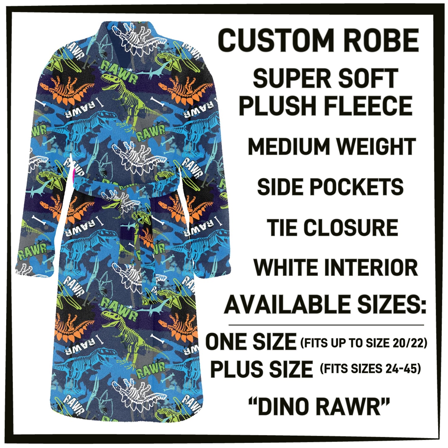 RTS - Dino Rawr Robe