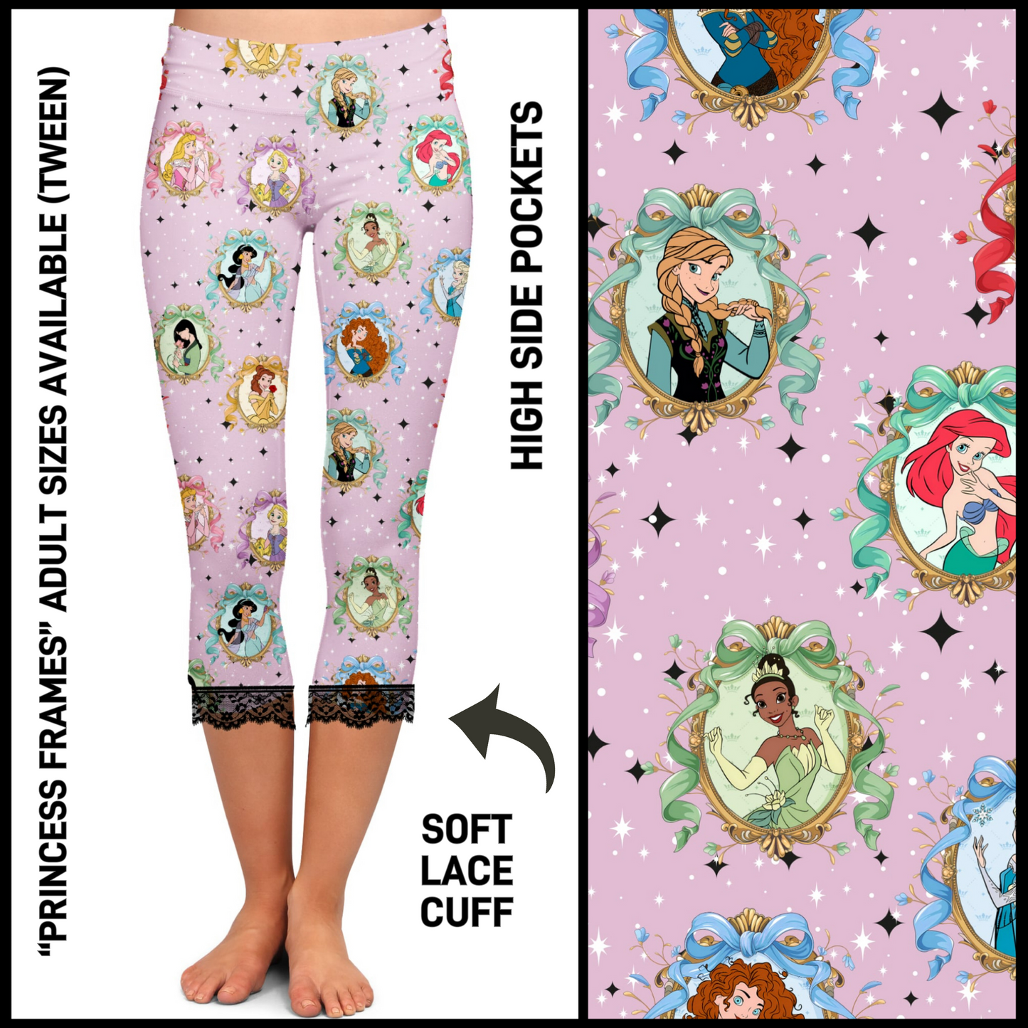 LC2C - Princess Frames Lace Cuff Capris with Pockets - Preorder Closing 4/21 ETA: Mid-June