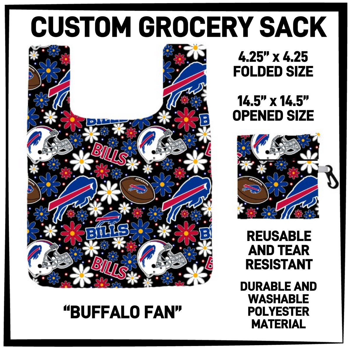 GRC4 - Buffalo Fan Grocery Sack - Preorder Closing 9/10 ETA: Early Dec