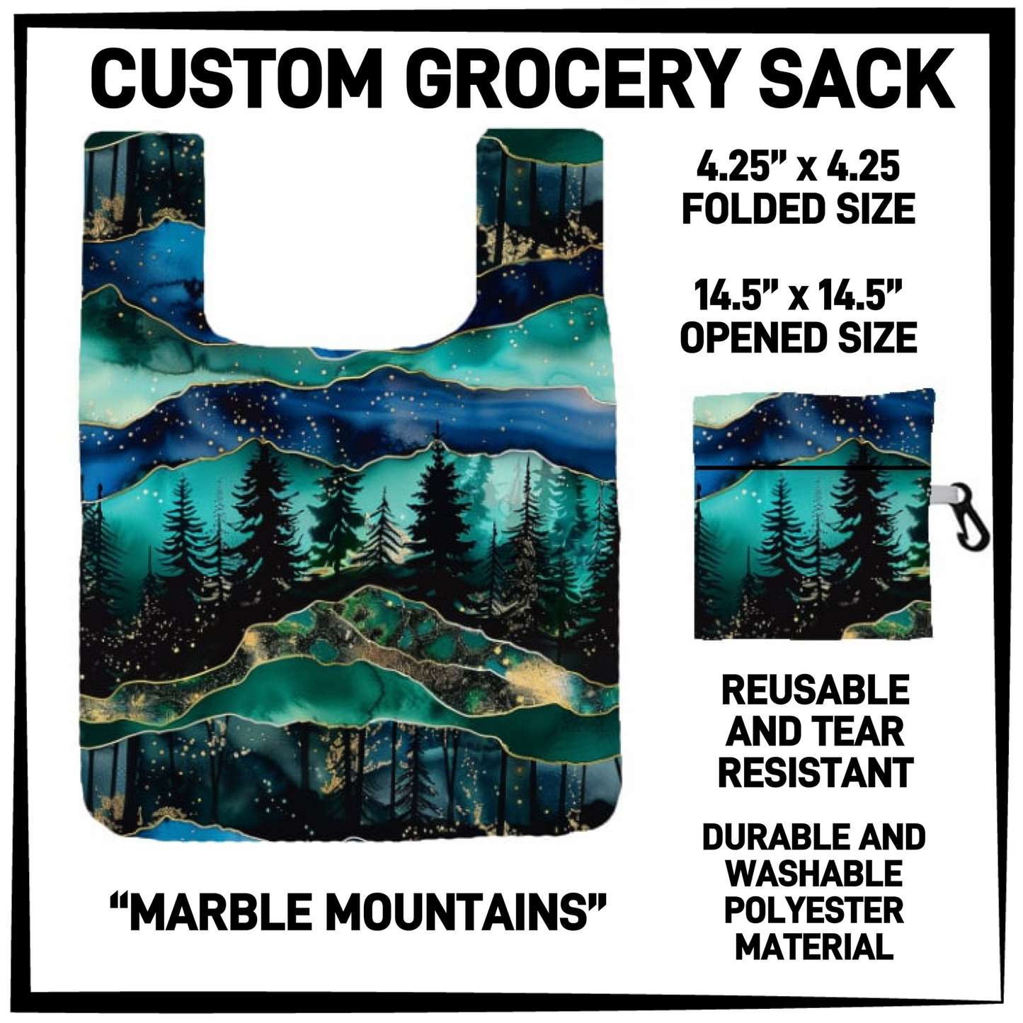 GRC4 - Marble Mountains Grocery Sack - Preorder Closing 9/10 ETA: Early Dec