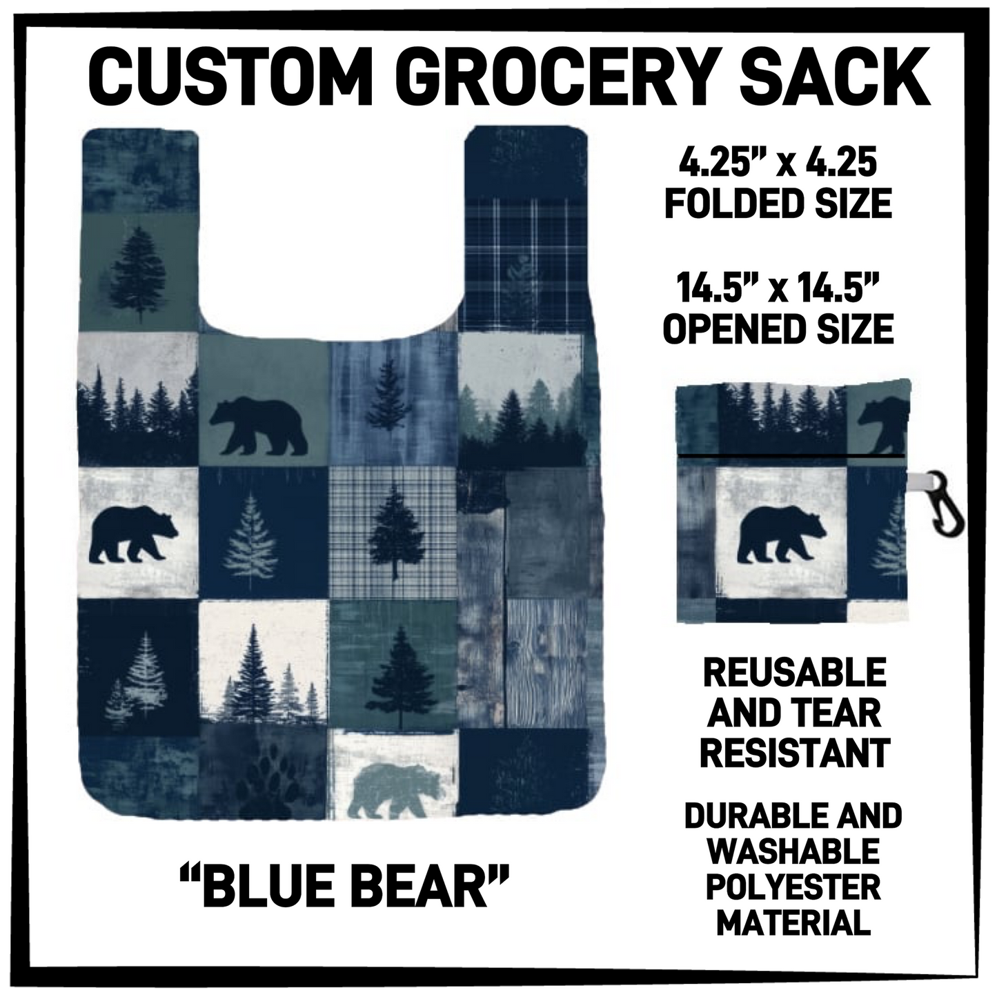 GRC4 - Blue Bear Grocery Sack - Preorder Closing 9/10 ETA: Early Dec