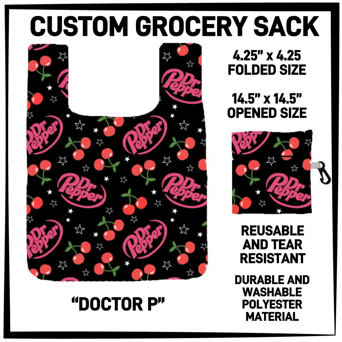 GRC4 - Doctor P Grocery Sack - Preorder Closing 9/10 ETA: Early Dec