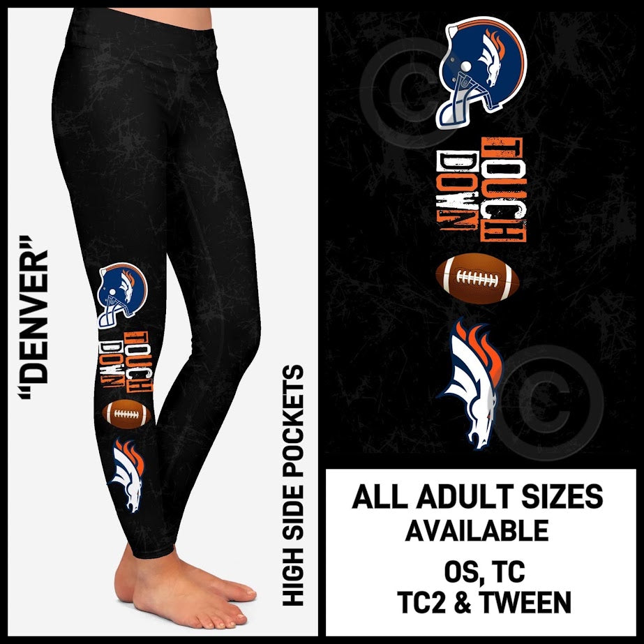 Denver Boncoos Full Length Leggings with Pockets