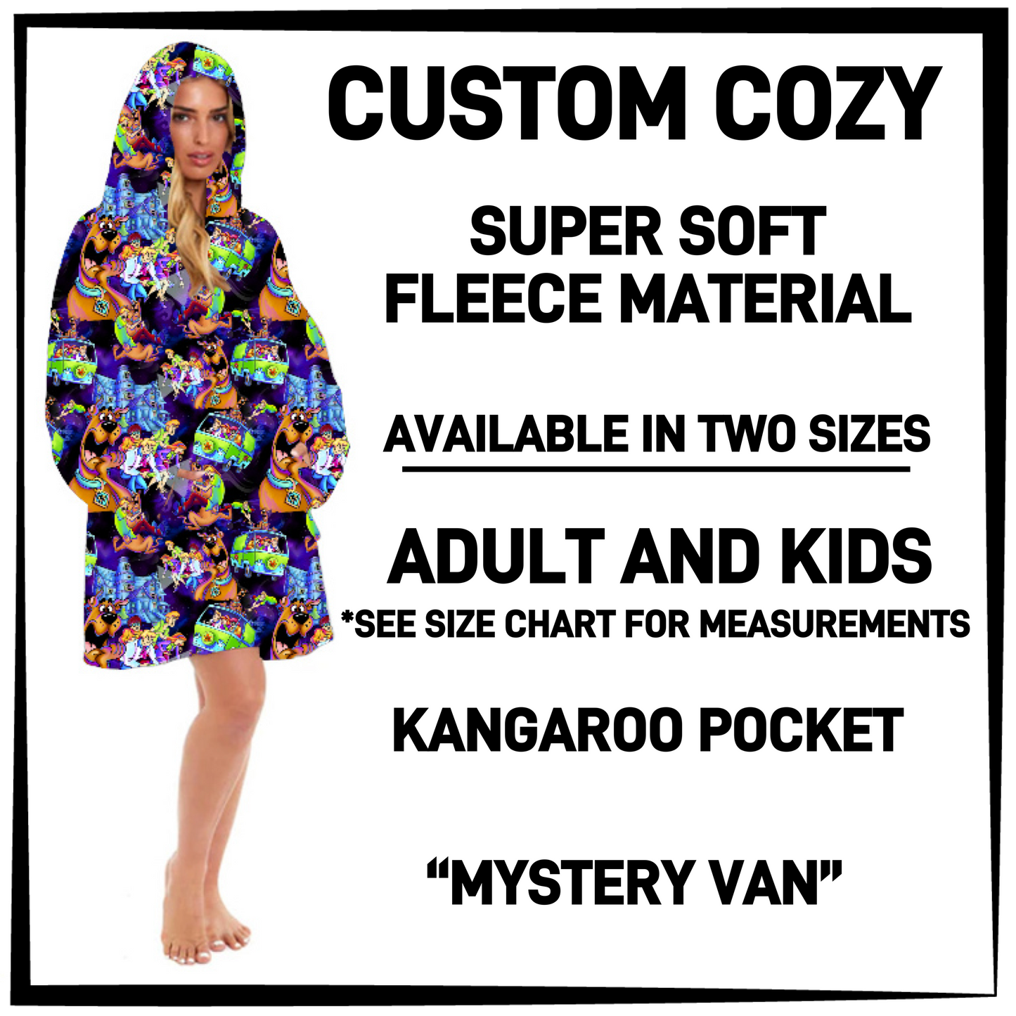 CZ2Y - Mystery Van Hooded Cozy - Preorder Closing 9/15 ETA: Mid-Dec