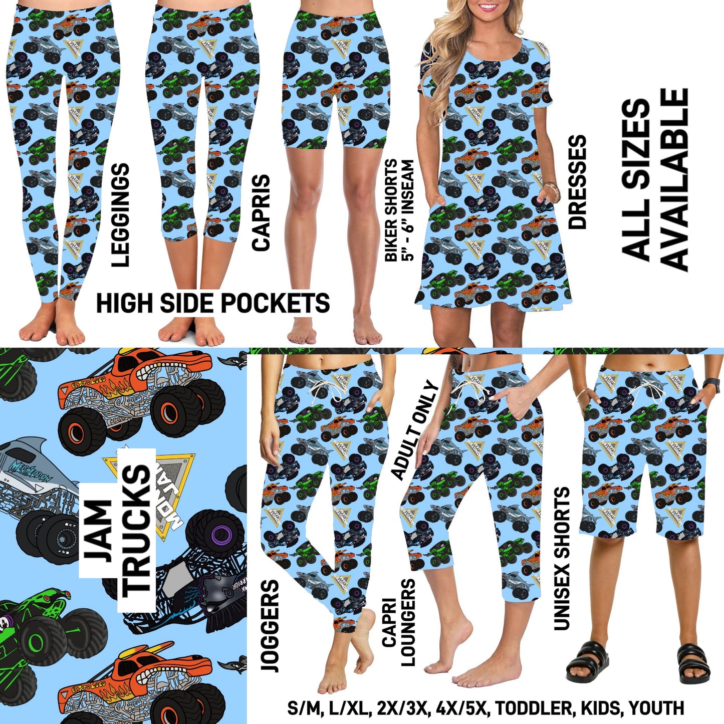 276BT - Jam Trucks - Preorder Closing 12/21 ETA: Late Feb