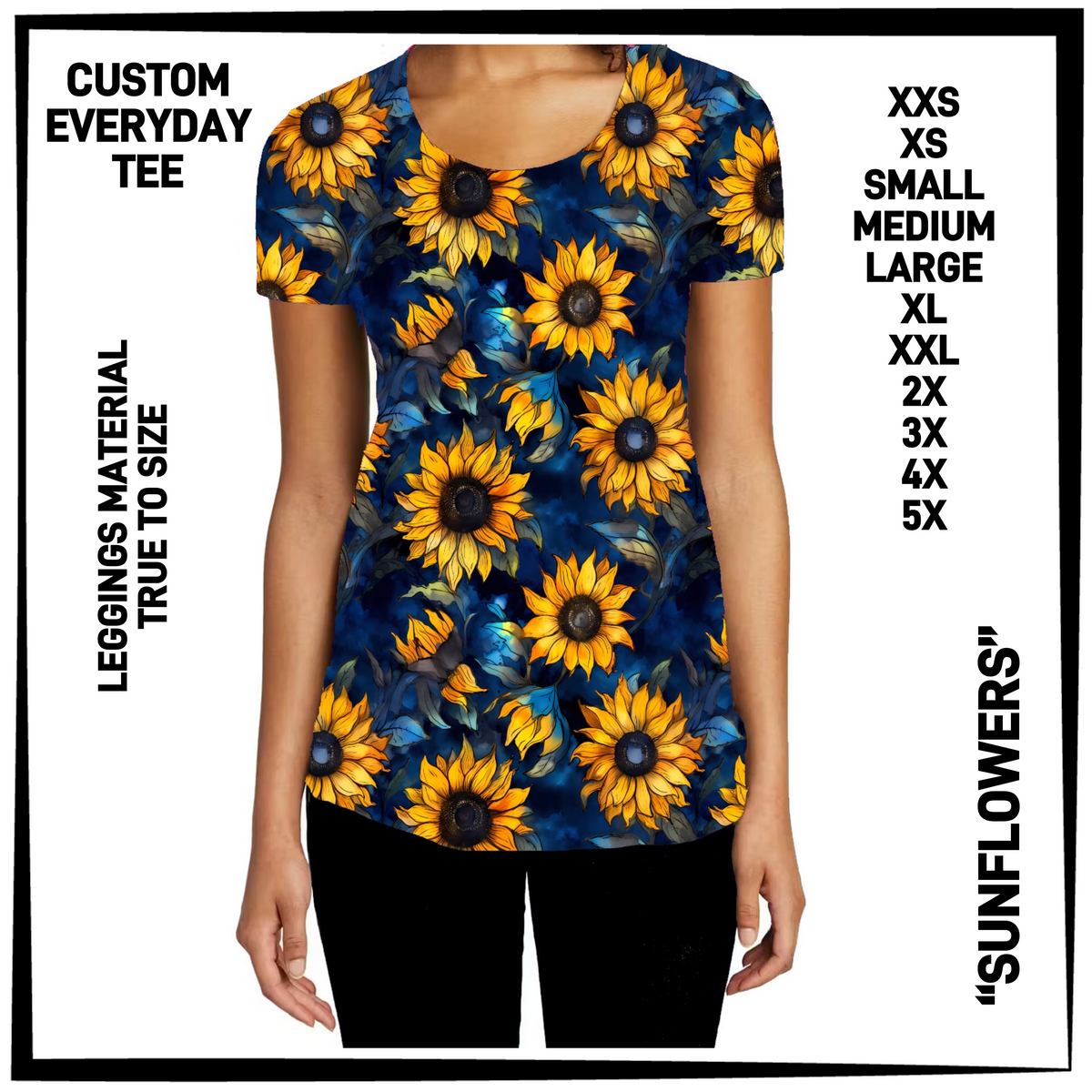 ED2T - Sunflowers Everyday Tee - Preorder Closing 9/23 ETA: Mid-Dec