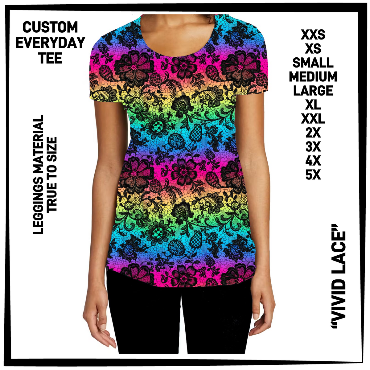 ED2T - Vivid Lace Everyday Tee - Preorder Closing 9/23 ETA: Mid-Dec