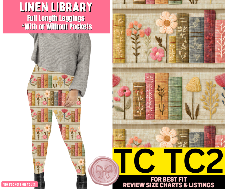 Linen Library Full Length Leggings w/ Pockets