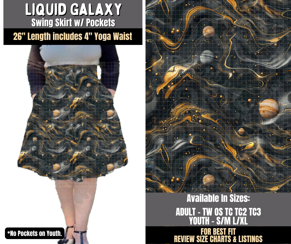 Preorder! Closes 8/3. ETA Nov. Liquid Galaxy Swing Skirt