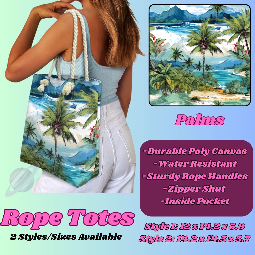 PALMS-ROPE TOTE PREORDER CLOSING 5/6