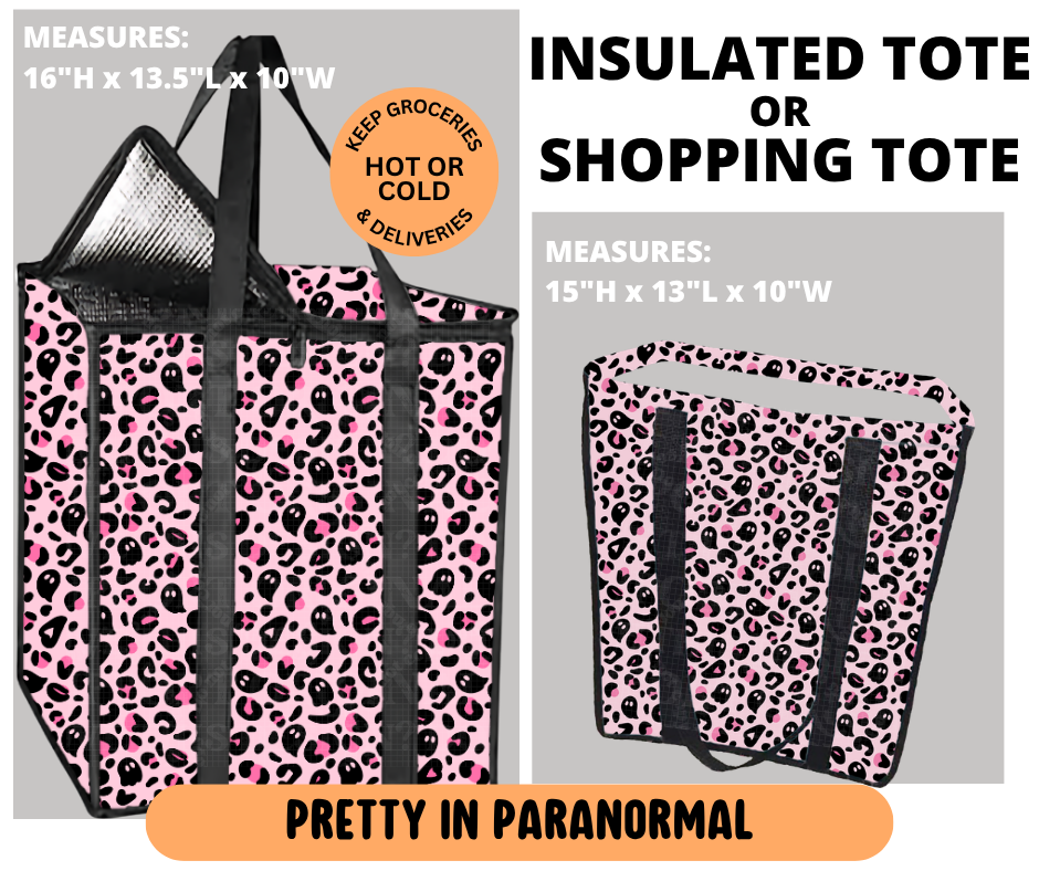 Preorder! Closes 6/29. ETA Sept. Pretty In Paranormal Shopping & Insulated Tote