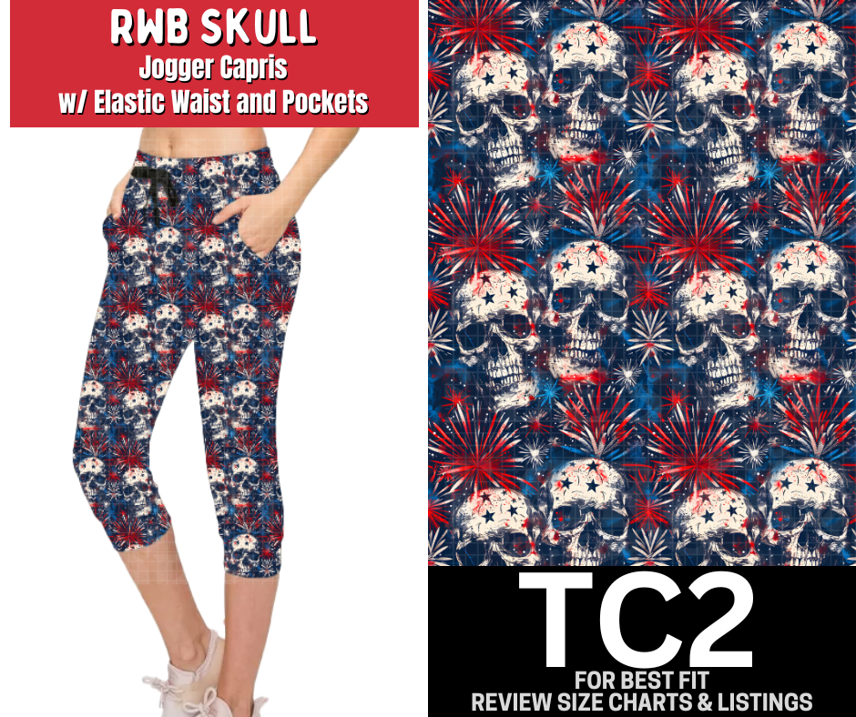 RWB Skull Jogger Capri