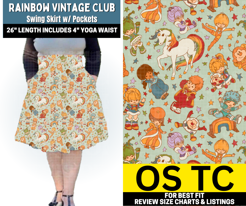 Rainbow Vintage Club Swing Skirt