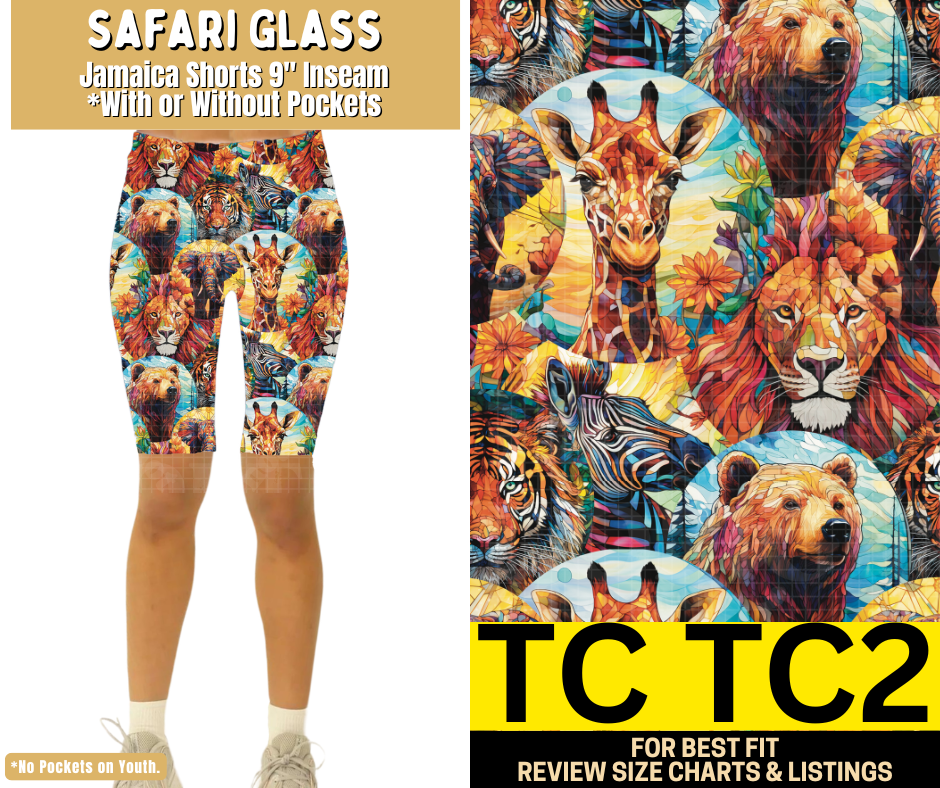 Safari Glass Jamaica Shorts w/ Pockets