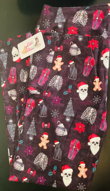 Spooky Christmas Full Length Leggings With Pockets