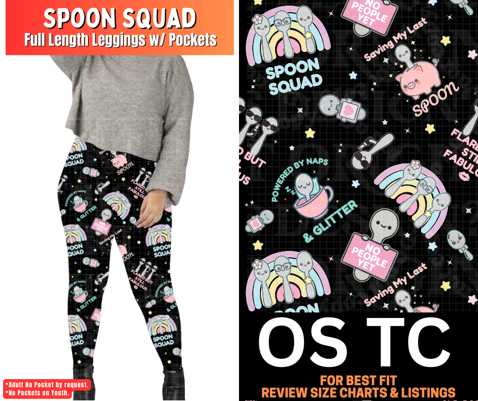 Spoon Squad Full Length Leggings w/ Pockets