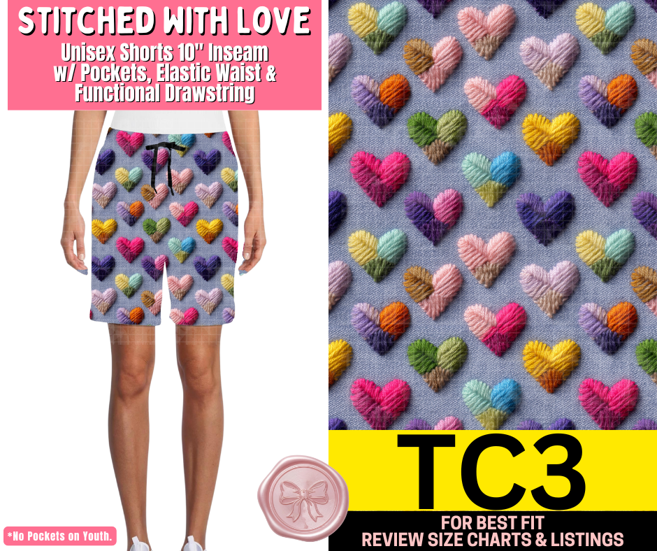 Stitched With Love Unisex Shorts