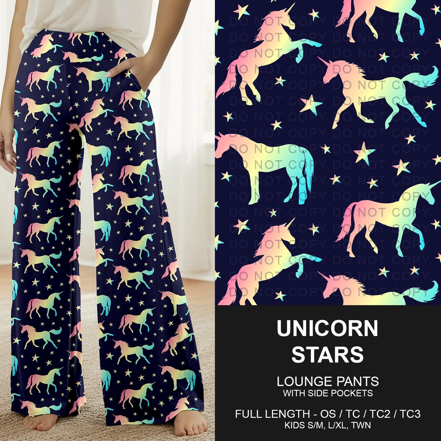 B265 - Preorder Unicorn Stars Lounge Pants (Closes 12/14. ETA mid Feb.)